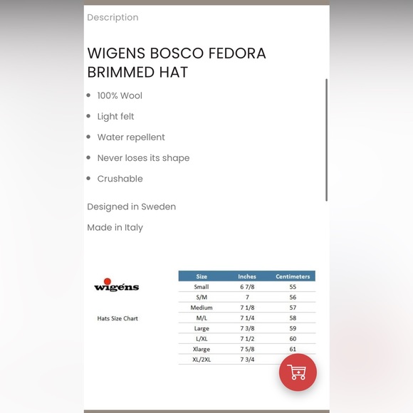 WIGEN 100% wool brimmed hat main image 9